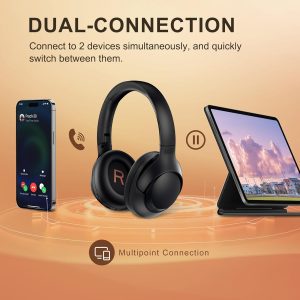 QCY H3 ANC Bluetooth Headphones - Black - GC - Image 3