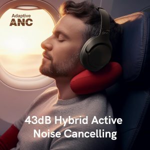 QCY H3 ANC Bluetooth Headphones - Black - GC - Image 5