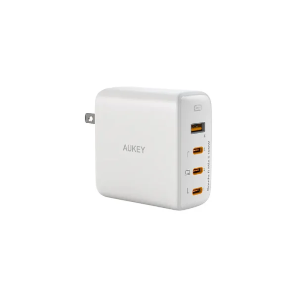 800x Aukey Omnia II Mis S Wall 100W GaN Charger With 4-Ports Us Pin (PA-B7S) Best Price in Pakistan
