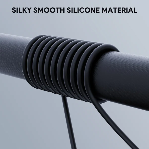 Aukey Circlet Blink 240W PD Soft Silicone Usb-C to Usb-C Cable 1.8m - CB-SCC242 - Black - Image 4