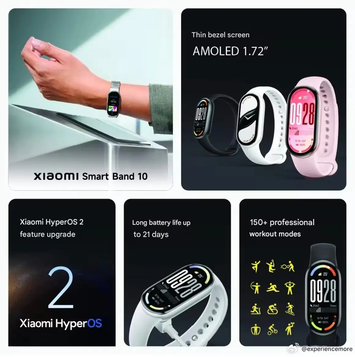Main highlights of the Xiaomi Smart Band 10