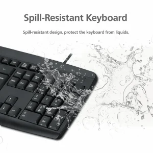 Micropack USB Wired Keyboard K-203 - Black - GC - Image 6