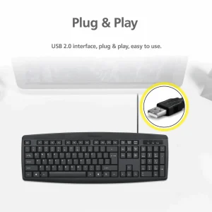 Micropack USB Wired Keyboard K-203 - Black - GC - Image 4