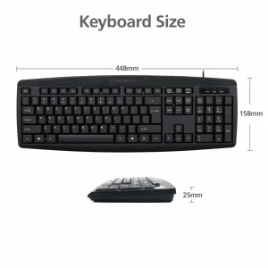 Micropack USB Wired Keyboard K-203 - Black - GC - Image 2