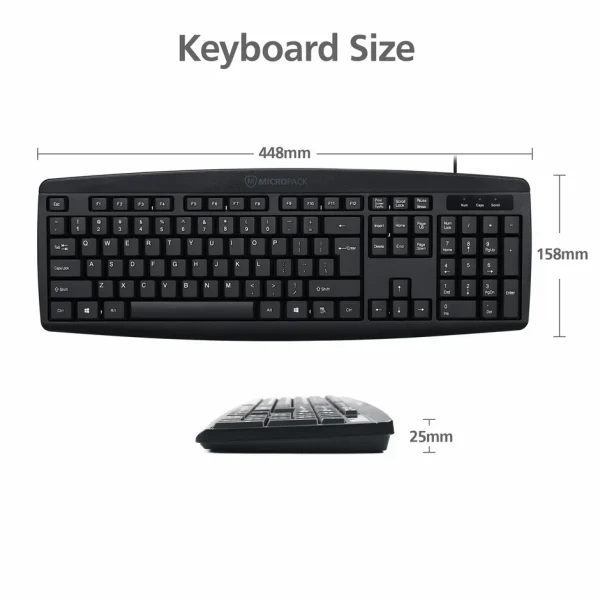 5726513-_8_940x Micropack USB Wired Keyboard K-203 - Black - GC - Image 2