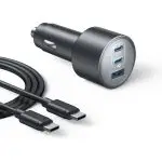 Anker Nano Car Charger 167.5w 3 Ports - Black - B2737HA1 - OP