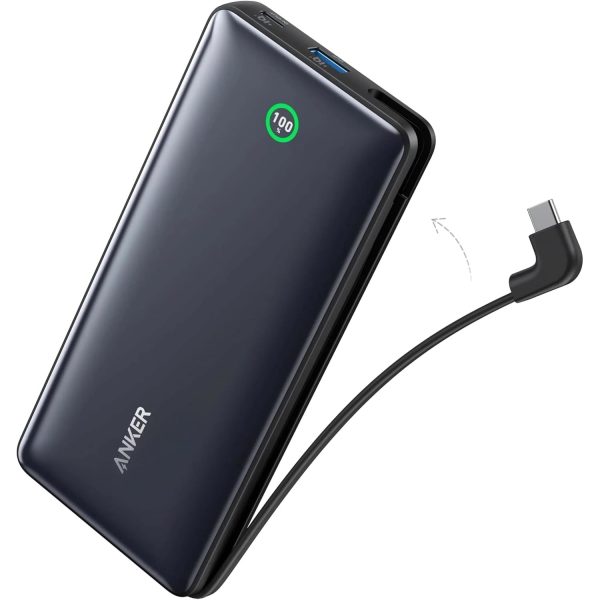 61eLH+pa+KL._AC_SL1500_ (1) Anker Nano Powerbank 20000mah 30w Built-In Usb-C Cable - Black - A1387H11 - OP - Image 1
