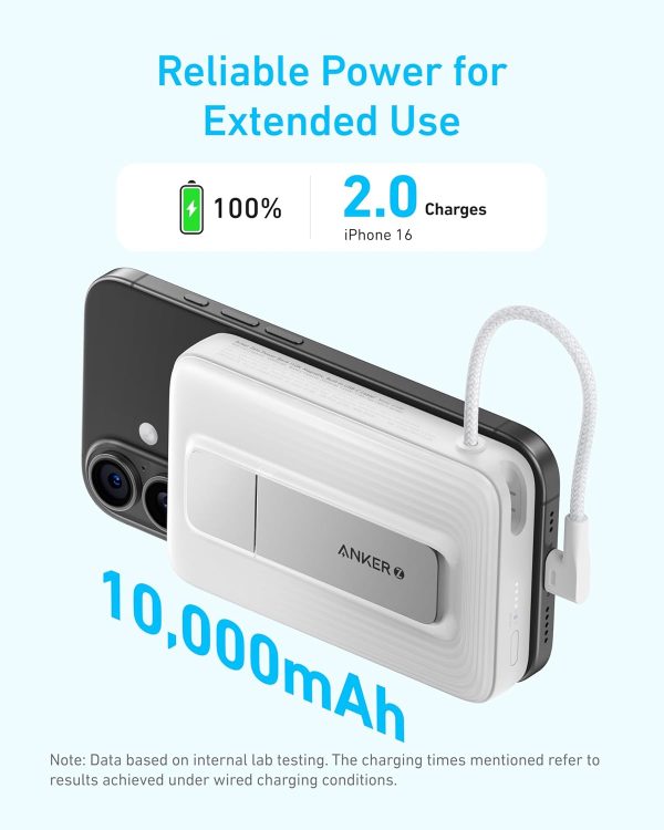 Anker Zolo 10000mah Magnetic Powerbank - Black - A1685H11 - OP - Image 4