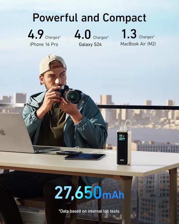 Anker Prime 27650mah Powerbank 250w - Black - A1340011 - OP - Image 4