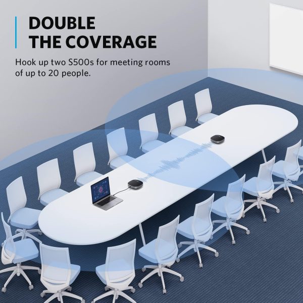 Anker PowerConf S500 Speakerphone 6 Mic - Black - A3305012 - OP - Image 7