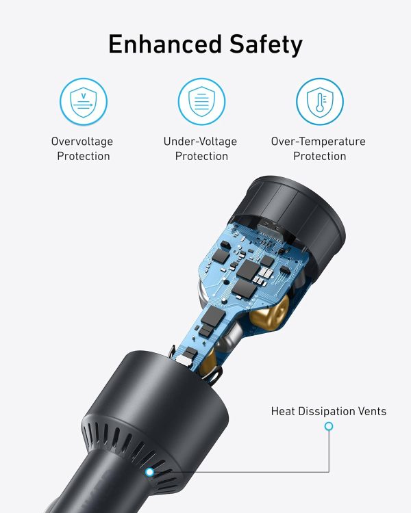 Anker Nano Car Charger 167.5w  3 Ports  - Black - B2737HA1 - OP - Image 3