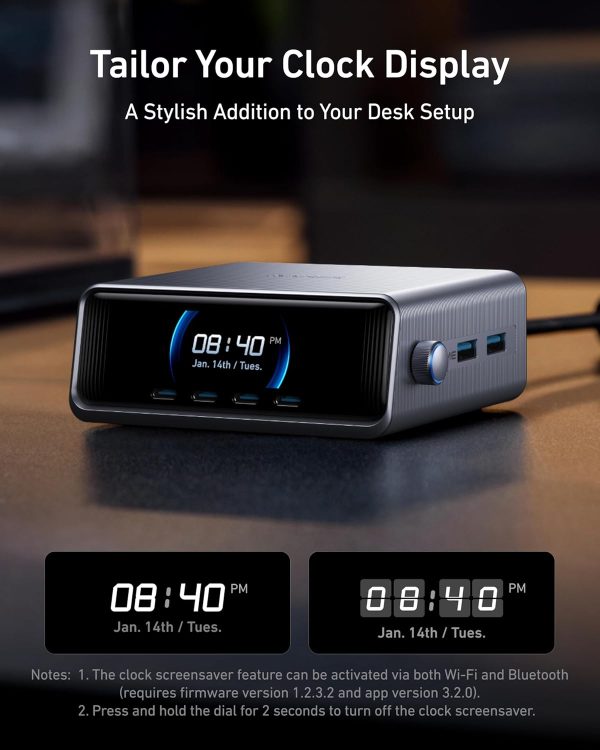 Anker Prime Charger 250w Smart Desktop Charging Station - Black - A2345341 - OP - Image 2