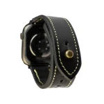 Waji's Apple Watch Strap - Pure Leather Strap 49 mm / 46 mm / 45 mm / 44 mm / 42 mm - Black Beige - AMT-BBS-AWS-02