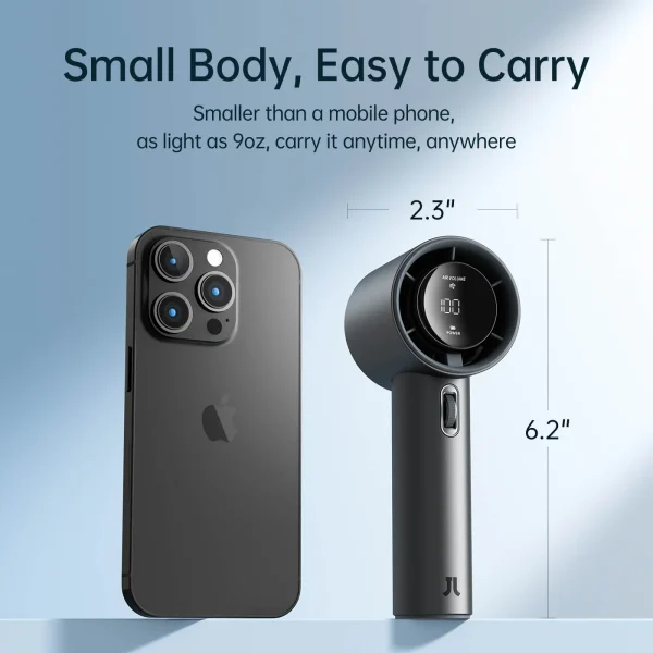 Jisulife Handheld Fan Pro 1S 5000mAh - Dark Grey - Image 7