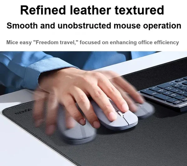 Ugreen Mouse Pad Leather Series 55446 - Black - BIS - Image 2
