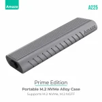 Amaze A225 Prime Edition M.2 + NVME Alloy Case 10Gbps - Grey - BIS