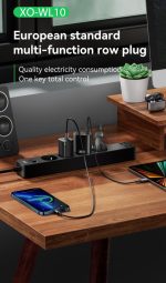 XO WL10 4USB Function Socket 1.8 Meters EU  - Black - GC - Image 5