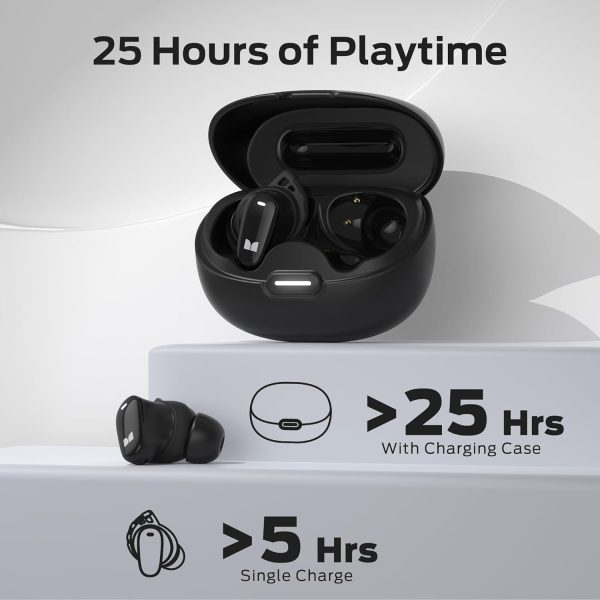 Monster N-Lite 206 Wireless Earbuds - Black - GC - Image 4