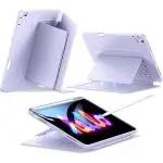 iPad Air 11 M2 / M3 iPad Air 5th Gen M1 / iPad Air 4th Gen A14 Bionic ESR Flip Hybrid Case Pencil Holder - Purple