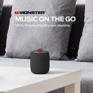 Monster S110 Bluetooth Speaker - Black - GC - Image 3