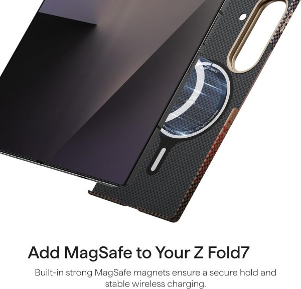 71P5tSHDArL._AC_SL1500_ Samsung Galaxy Z Fold 7 Pitaka Ultra Slim Back Case Only - Sunset - Image 4