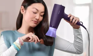 Philips 2100W ThermoProtect Attachment Hair Dryer - BHD340/10 - Blue - Image 3
