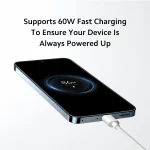 Xiaomi 3A Braided USB-C to USB-C Cable 1m - White - Image 3