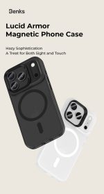 iPhone 17 Pro Benks Lucid Armor Magnetic Case - 6948005959432 - Orange - Image 4