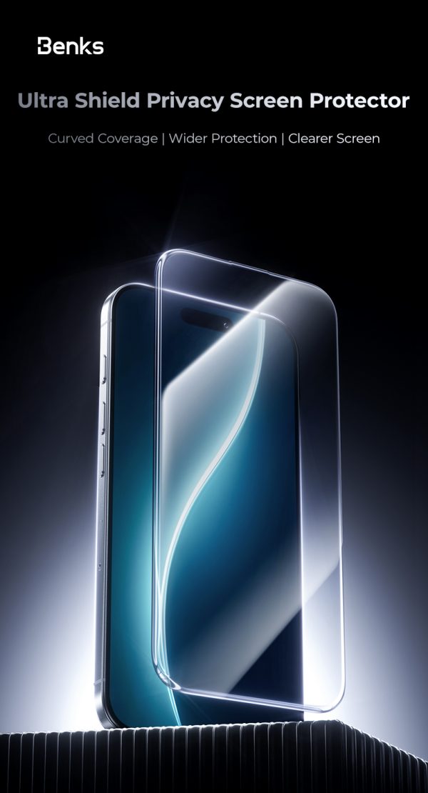 1 (1) iPhone 17 Pro Benks Ultra Shield Privacy Screen Protector - 6948005961176 - A - Image 5