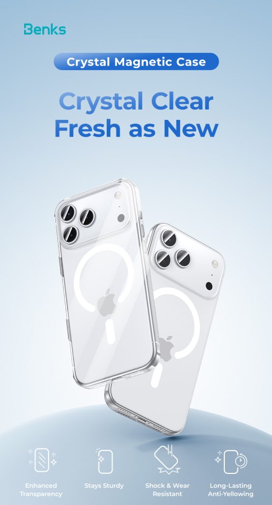 iPhone 17 Benks Crystal Magnetic Case - 6948005964313 - Image 2