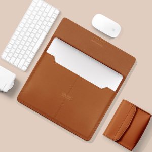 Amaze A980 Slim Sheild Premium Laptop Sleeve 13/14 - Brown - BIS - Image 6