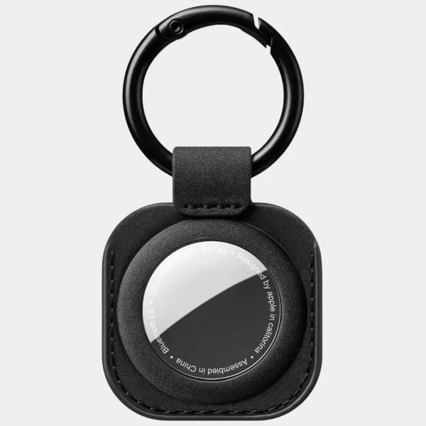 Villantto Leather Keychain For Apple Airtag - Black - Image 3
