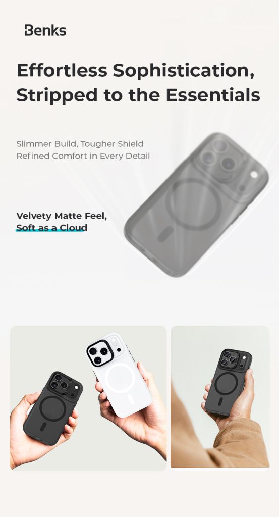 iPhone 17 Pro Max Benks Lucid Armor Magnetic Case - 6948005919955 - Black - Image 3