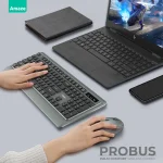 Amaze A745 Probus Palm Comfort Wireless Keyboard & Mouse Combo - Black - BIS - Image 3