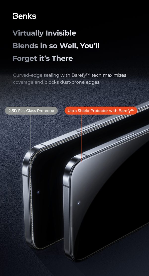 3 (1) iPhone 17 Pro Benks Ultra Shield Privacy Screen Protector - 6948005961176 - A - Image 7