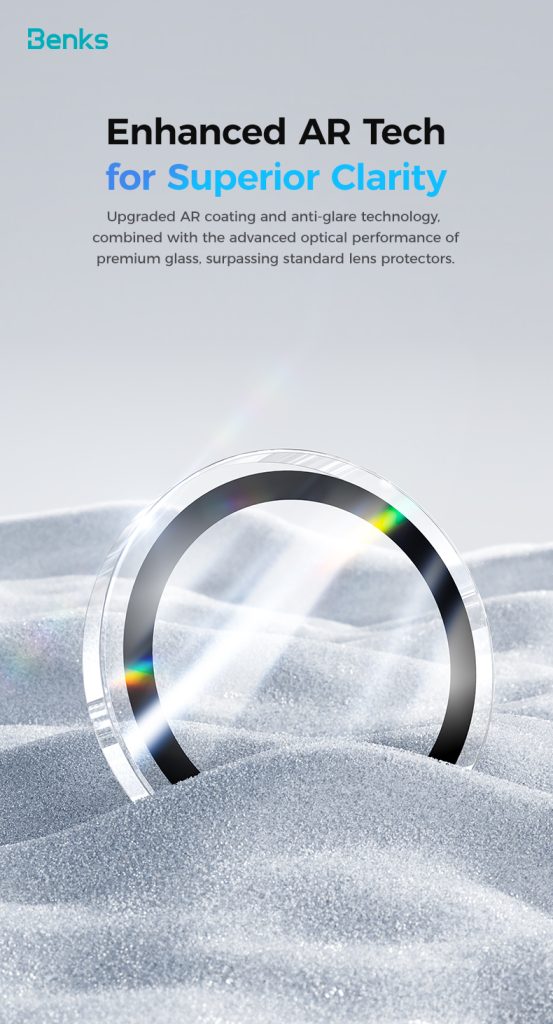 iPhone 17 Pro Max / 17 Pro Benks GlassWarrior Lens Protector - Grey - 6948005961596 - Image 4