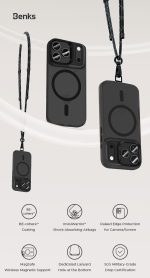 iPhone 17 Pro Benks Lucid Armor Magnetic Case - 6948005959432 - Orange - Image 7