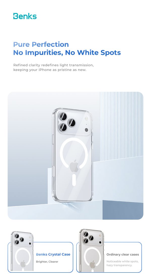 4 iPhone 17 Pro Max Benks Crystal Magnetic Case - 6948005964320 - A - Image 9