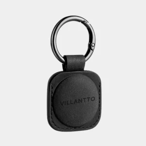 Villantto Leather Keychain For Apple Airtag - Black - Image 2