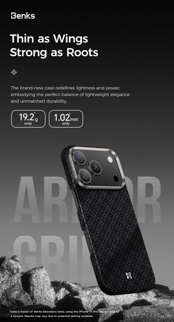 5 iPhone 17 Pro Max Benks ArmorAir ArmorGrid Case - Orange - 6948005958435 - A - Image 10