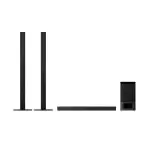 Sony HT-S700RF Soundbar For TV with Tall Boy Rear Speakers and Subwoofer - Black