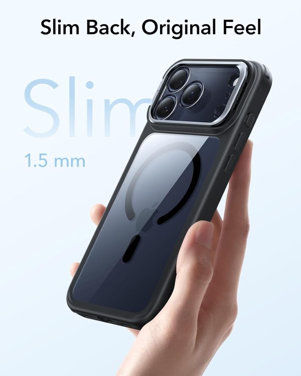 61Ncs3nV3IL._AC_SL1500_ iPhone 17 Pro ESR Classic Hybrid With Stand Case - Clear Black - Image 3