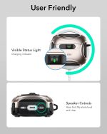 AirPods Pro 3 ESR Cyber FlickLock Magnetic Case - Titanium - Image 3