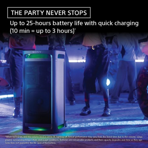 61UWg4FssvL._AC_SL1000_ Sony SRS-ULT900 Bluetooth Karaoke Party Speaker - Black - Image 6