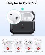 AirPods Pro 3 ESR Orbit Hybrid Magnetic Case - Black - Image 2