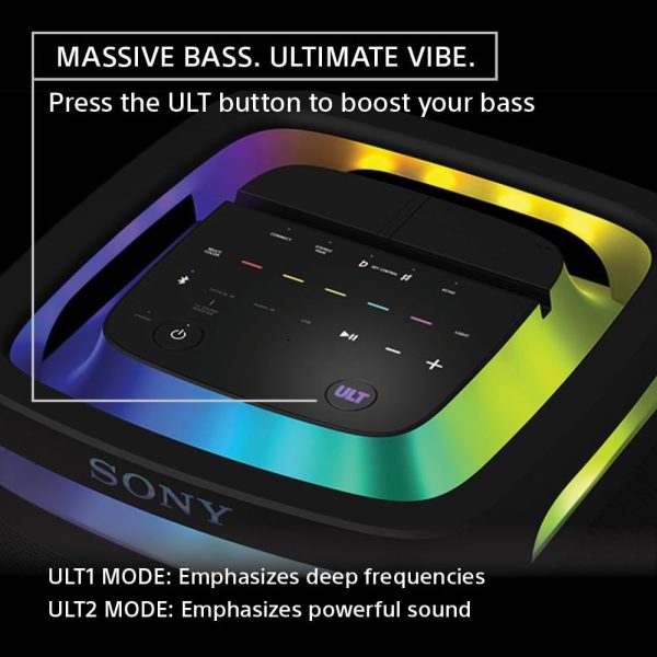 61lU2A2OurL._AC_SL1000_ Sony SRS-ULT900 Bluetooth Karaoke Party Speaker - Black - Image 5