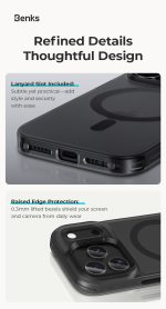 iPhone 17 Pro Benks Lucid Armor Magnetic Case - 6948005959432 - Orange - Image 10