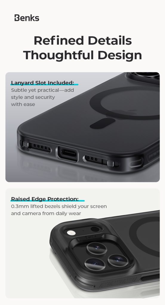 iPhone 17 Pro Max Benks Lucid Armor Magnetic Case - 6948005919955 - Black - Image 8