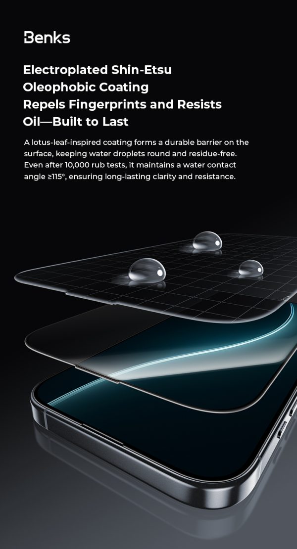 7 iPhone 17 Pro Benks GlassWarrior Sapphire Coating Screen Protector - 6948005961664 - Image 11