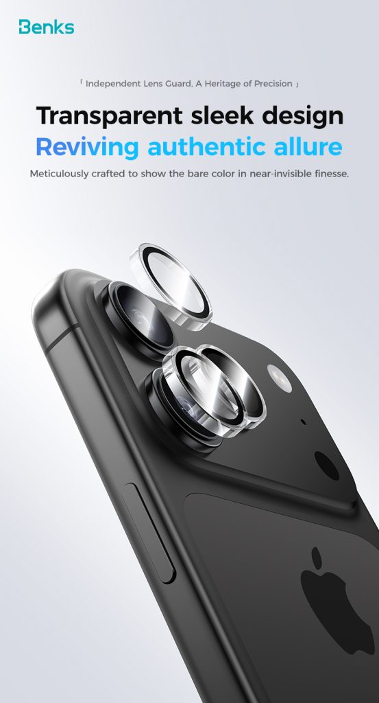iPhone 17 Pro Max / 17 Pro Benks GlassWarrior Lens Protector - Grey - 6948005961596 - Image 8